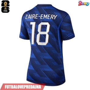 Lacne Ženy Futbalové dres Francúzsko Warren Zaire-Emery #18 MS 2026 Krátky Rukáv - Domáci